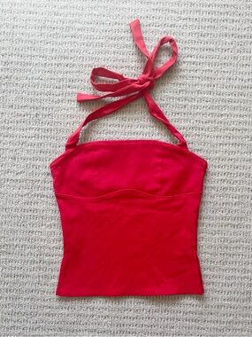 Edikted Red Halter Top